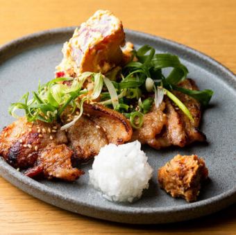 国産ハーブ豚の西京味噌焼き