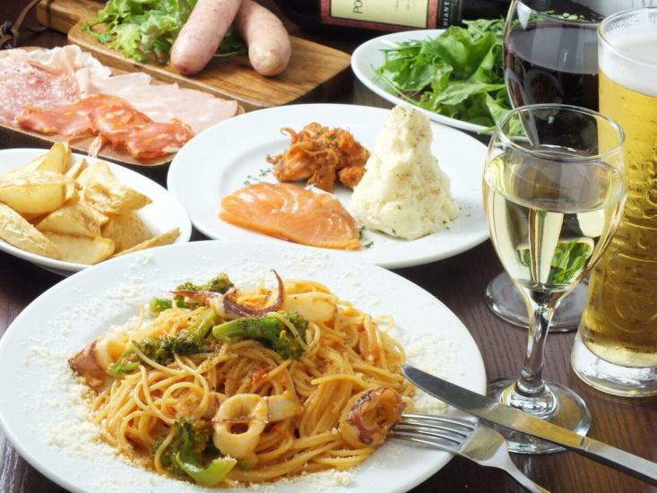 お洒落×新鮮野菜×イタリアンバル★ペアディナーセットは3600円