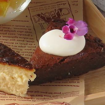 バナナの焼きチョコケーキ