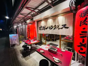 開放感あるテラス席