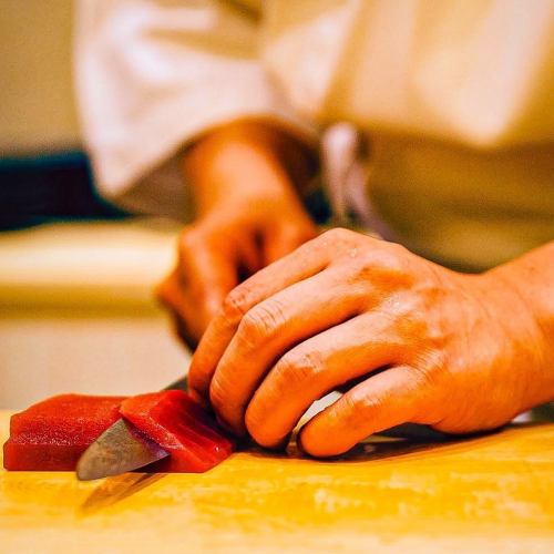 職人技が光る本格握り寿司