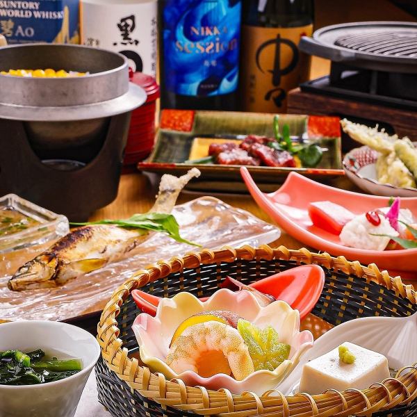 ～旬を味わう贅沢なコース料理と和食の真髄を堪能～日本の四季が生み出す美味しさを、丁寧に仕上げたコース