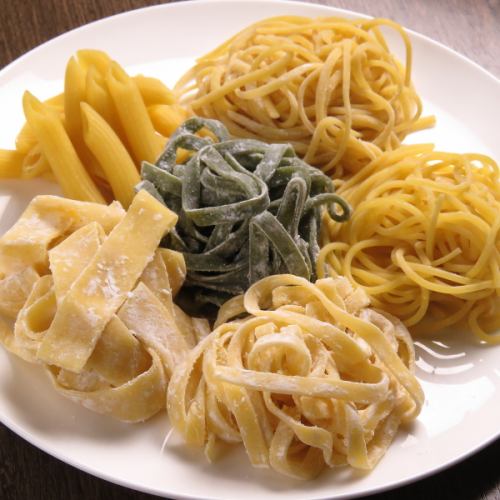 We offer 6 kinds of favorite pasta noodles!
