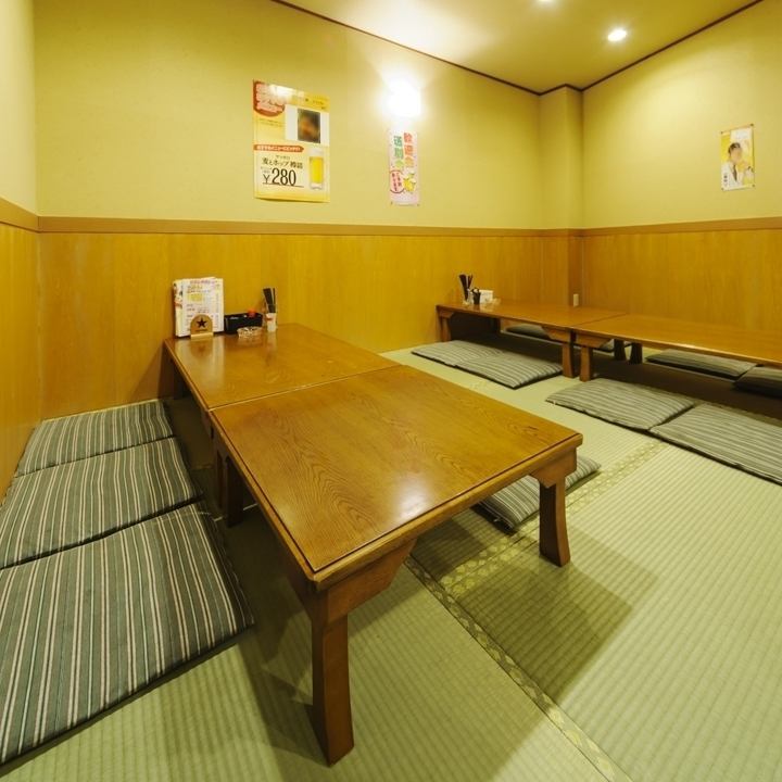 We have tatami mat seats for 6 people! We can accommodate banquets for a large number of people.