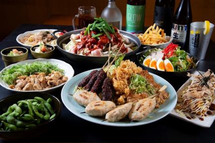 串焼き×揚げ物×鉄板王道どてやコース 飲み放付き 4,900⇒4,400円
