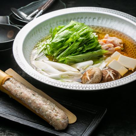 Special Genuine Tsukune Chanko Nabe Course ◆ 7 dishes ◆ 3,500 yen (tax included)