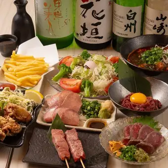 【飲み放題付き】牛べぇプレミアムコース6,000円(税込)　2時間(全8品)