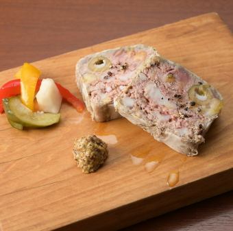 Morning chicken and olive pate