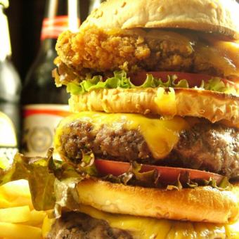Famous Tower Burger★Course [120 minutes all-you-can-drink] 5,500 yen (tax included) [Limited to 1 group per day★]