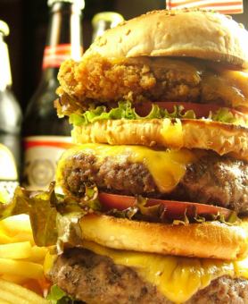 Famous Tower Burger★Course [120 minutes all-you-can-drink] 5,500 yen (tax included) [Limited to 1 group per day★]