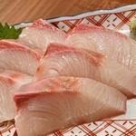 Yellowtail sashimi delivered directly from the Goto Islands