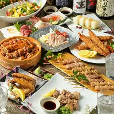 {August to November} For parties and drinking parties ◎ Doteni, fried large shrimp, charcoal-grilled Nagoya Cochin, etc. 5,000 yen (tax included)