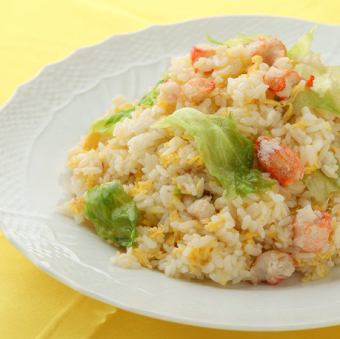 カニレタスチャーハン