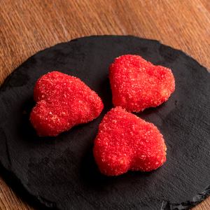 Pickled ginger heart croquettes