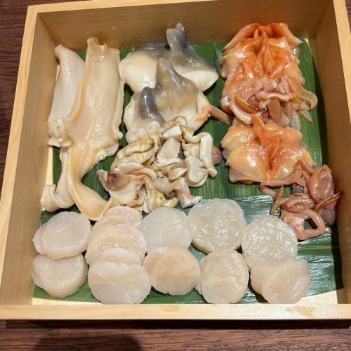 Fresh fish purchased daily from Toyosu