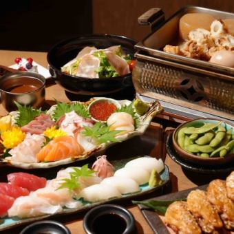 【看板メニューを堪能】おでん鍋&海鮮Wコース◎120分飲み放題付！ 5500円