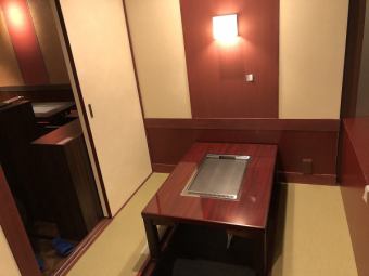 Equipped with tatami mat seats that can be used by 4 people