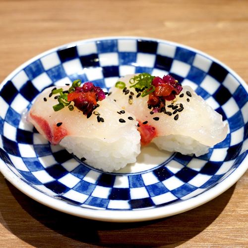 【人氣握壽司2件】鯛魚