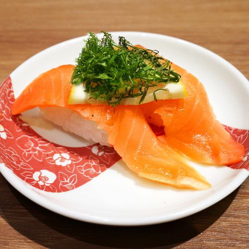 [2 popular nigiri sushi] Seared salmon