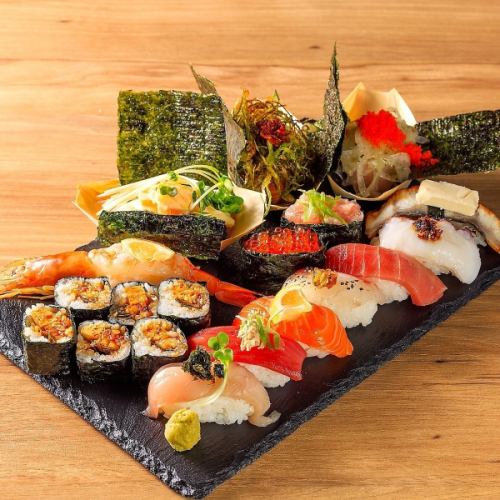 The sushi menu has been further expanded to include nigiri, original sushi, and appetizer rolls.