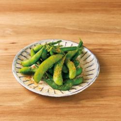 Black edamame with shrimp salt