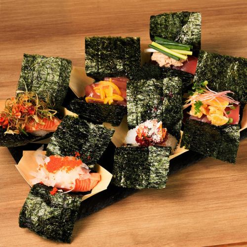 [Boat-style hand rolls] 6 pieces of popular hand rolls