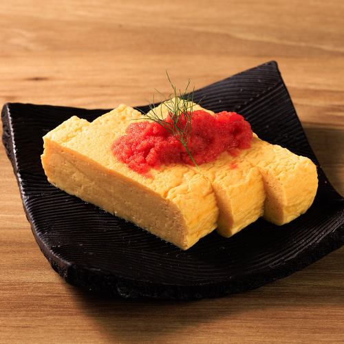 Spicy cod roe and rolled egg