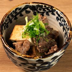 Awa black beef tendon and deep-fried tofu with ponzu sauce