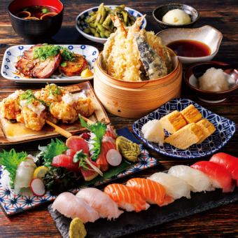 "Yonefuku Full Stomach Course" with 120 minutes of all-you-can-drink