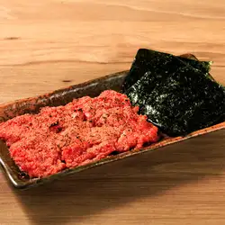  焼き海苔と炙り明太子チーズ