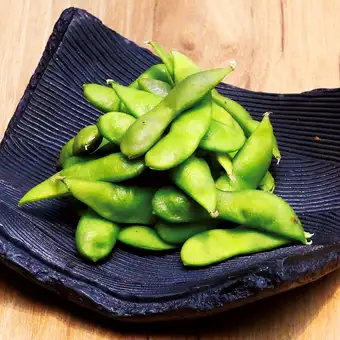 黒枝豆の塩ゆがき