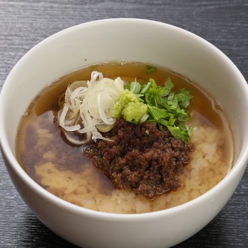 Minced Nagasaki Wagyu Beef Soup Chazuke