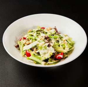 seasonal vegetable caesar salad