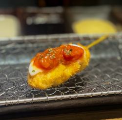 ササミチーズトマトソースがけ