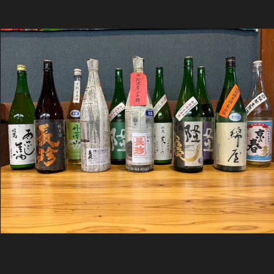 日本酒や徳島の地酒等種類豊富！その他一品料理やご飯物も充実◎