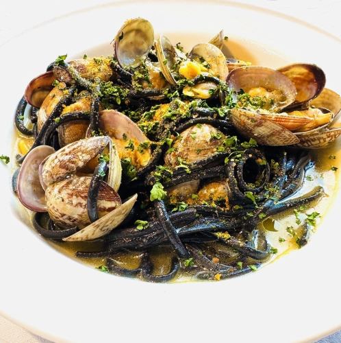 ボンゴレビアンコ カラスミ添え