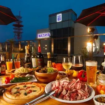 텐진 최상층의 테라스에서 BBQ☆ 기쁜 프리드링크 첨부! 전세는 20명~응상담! ☆액세스 발군