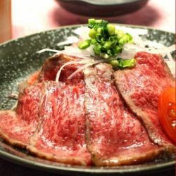 Wagyu beef tataki with ponzu sauce