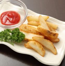 French fries with mayonnaise and mentaiko flavor