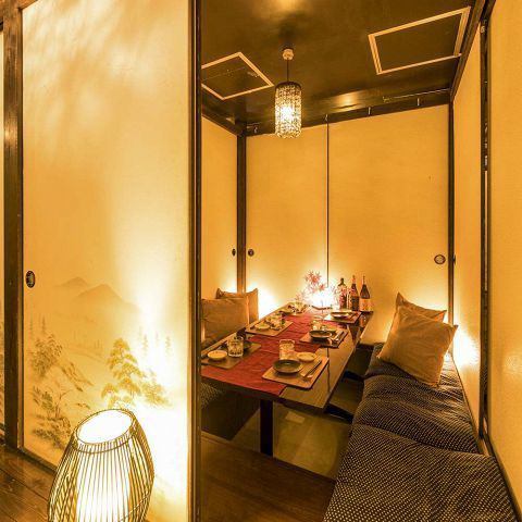 A private room with a nice atmosphere that can accommodate 2 to 60 people ♪