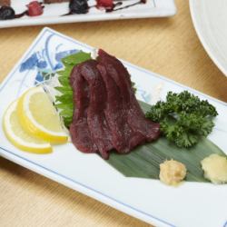 Horse sashimi lean