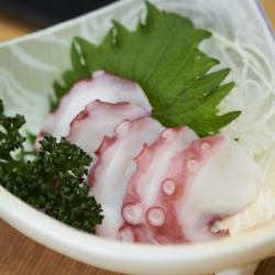 Octopus sashimi