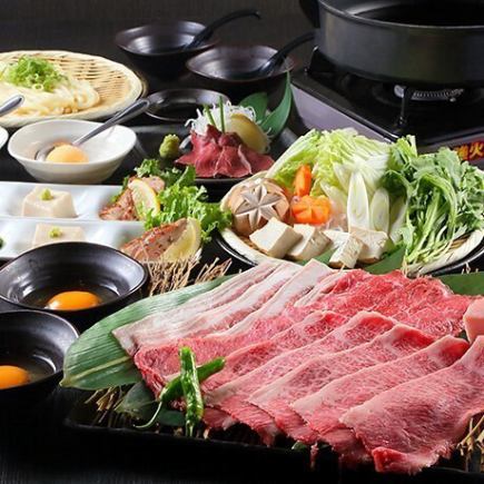 Recommended ☆ "Luxurious Banquet Course" 9 dishes including special horse sashimi and sukiyaki hotpot, 3 hours all-you-can-drink 6000 ⇒ 5000 yen