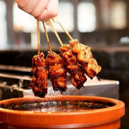 豪華宴会『庵コース-Iori-』選べるメインや地鶏の串焼き含8品 3時間飲み放題付 5000円⇒4000円