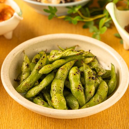 枝豆の炭火炙り