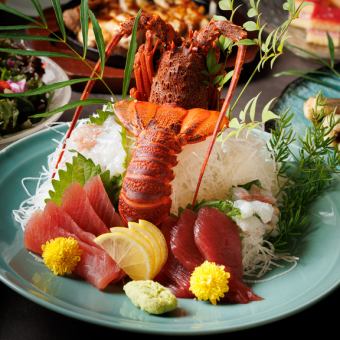 Luxury Mie Prefecture spiny lobster sashimi set