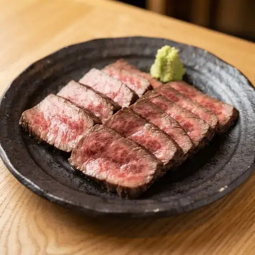 黒毛和牛ロースト 本山葵添え