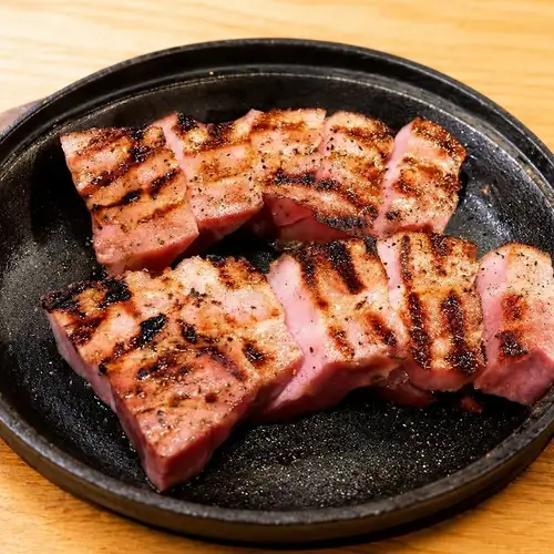 厚切りベーコン 備長炭焼き
