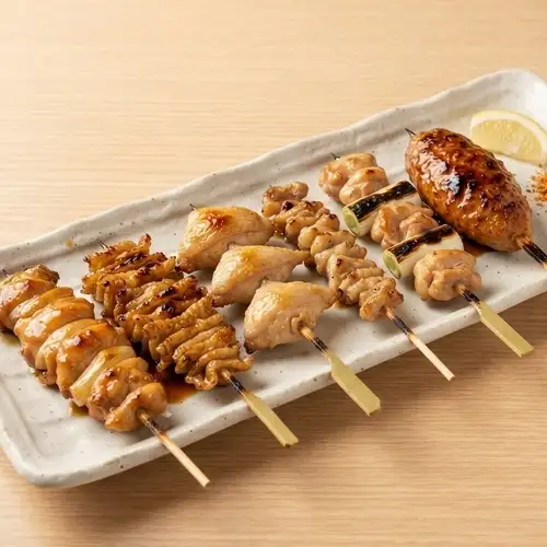 焼き鳥六本盛り合わせ