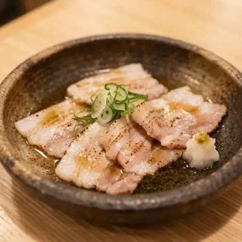 白金豚トロ ポン酢